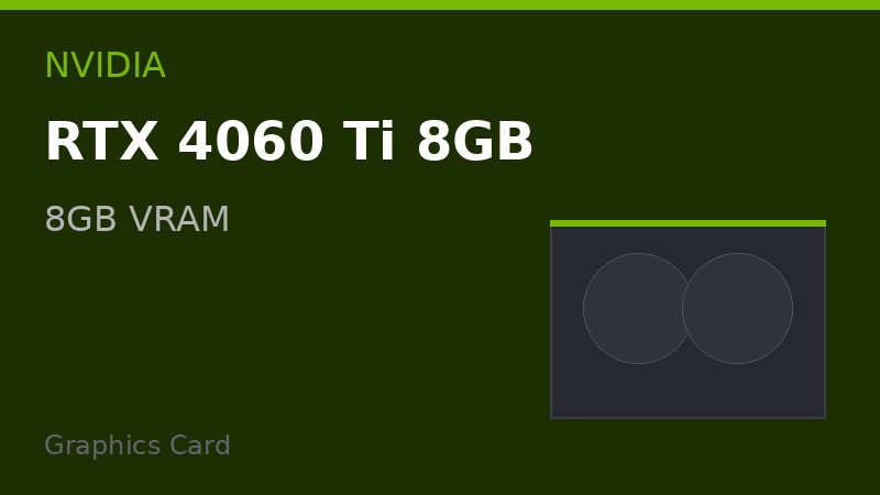 NVIDIA RTX 4060 Ti 8GB